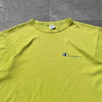 80s Champion Made in USA Neon Yellow T-Shirt