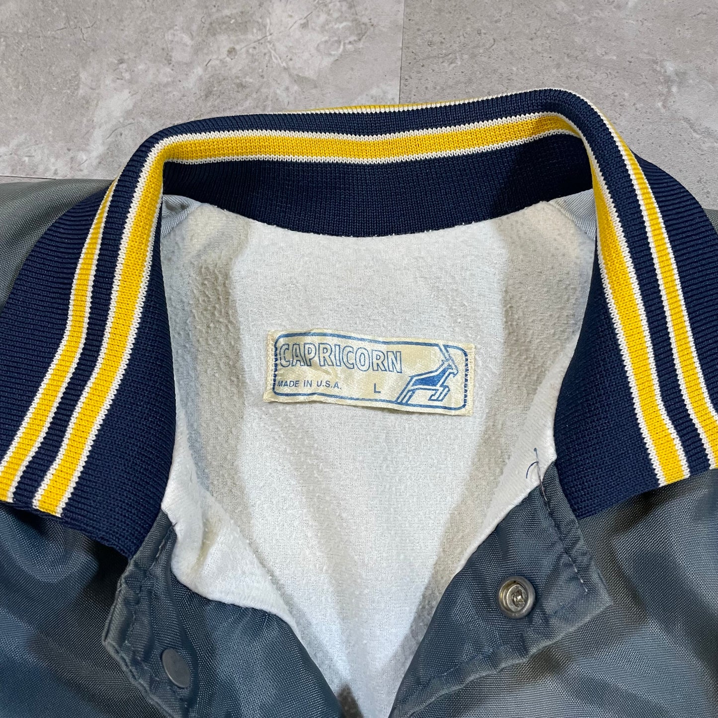 80s Capricorn Sun Faded Made in USA Nylon Jacket