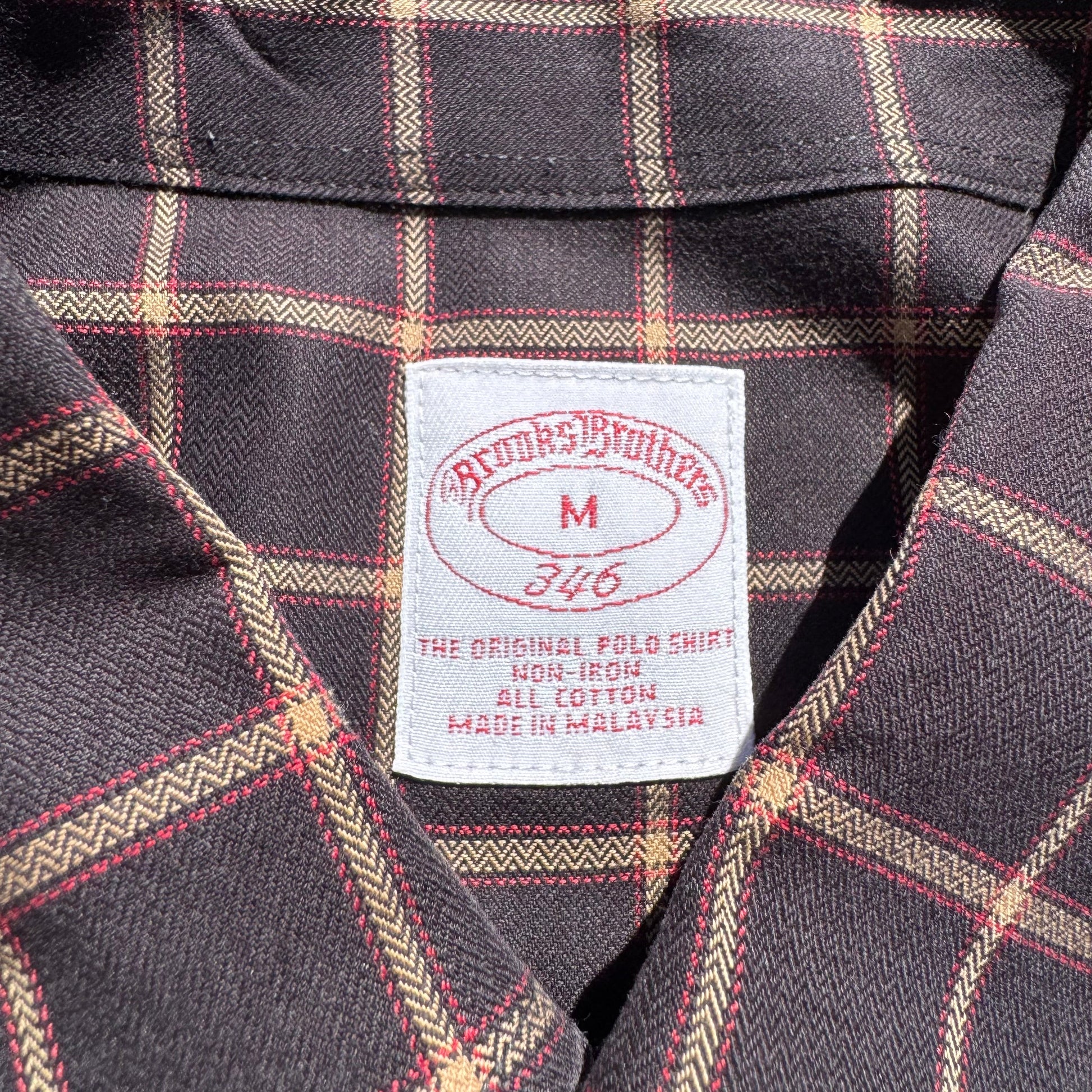 00s Brooks Brothers 346 Non-Iron Box Checkered Button Down Shirt KiiChain Clothing