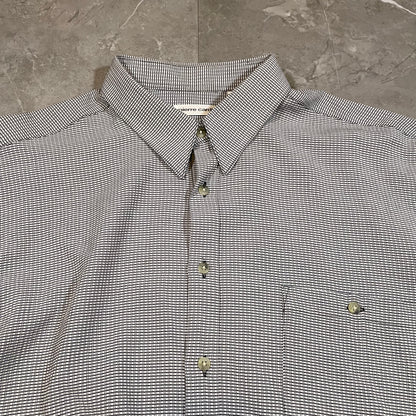 90s Pierre Cardin Rayon Gingham Checkered Shirt