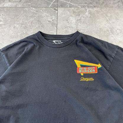 00s In-N-Out Burger Oregon Black Graphic T-Shirt