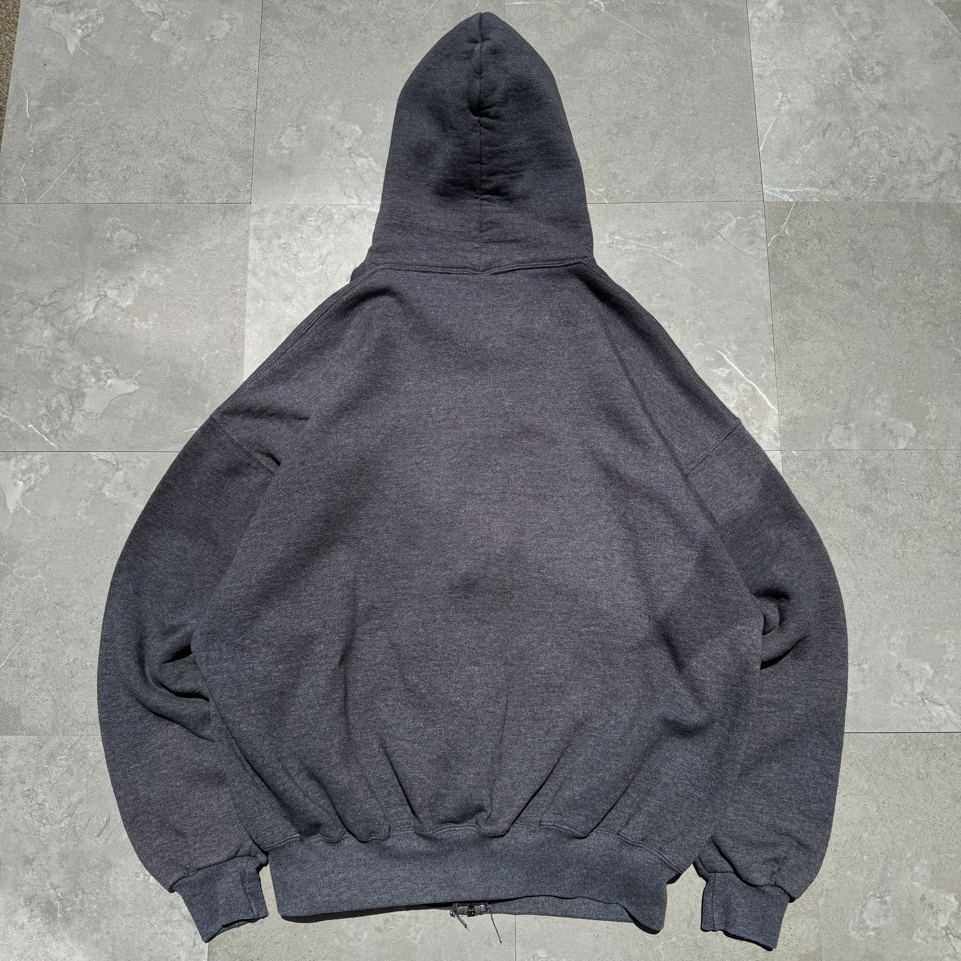 Russell Athletic Zip-Up Gray Hoodie KiiChain Clothing