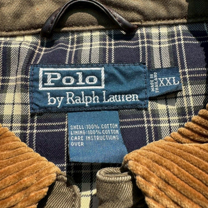 90s-00s Ralph Lauren Brown Corduroy Collar Swing Top Jacket