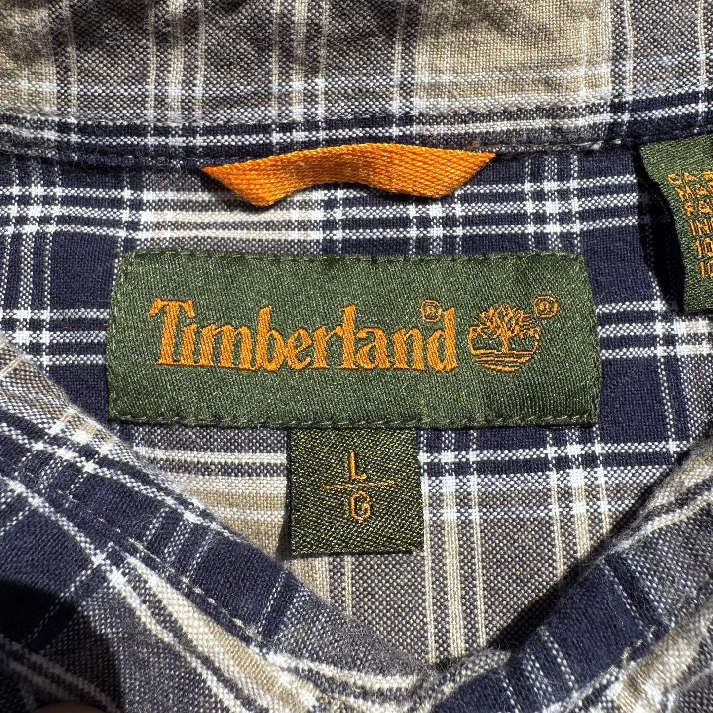 90s Timberland Faded Checkered Long Sleeve Shirt KiiChain Clothing
