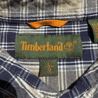 90s Timberland Faded Checkered Long Sleeve Shirt KiiChain Clothing