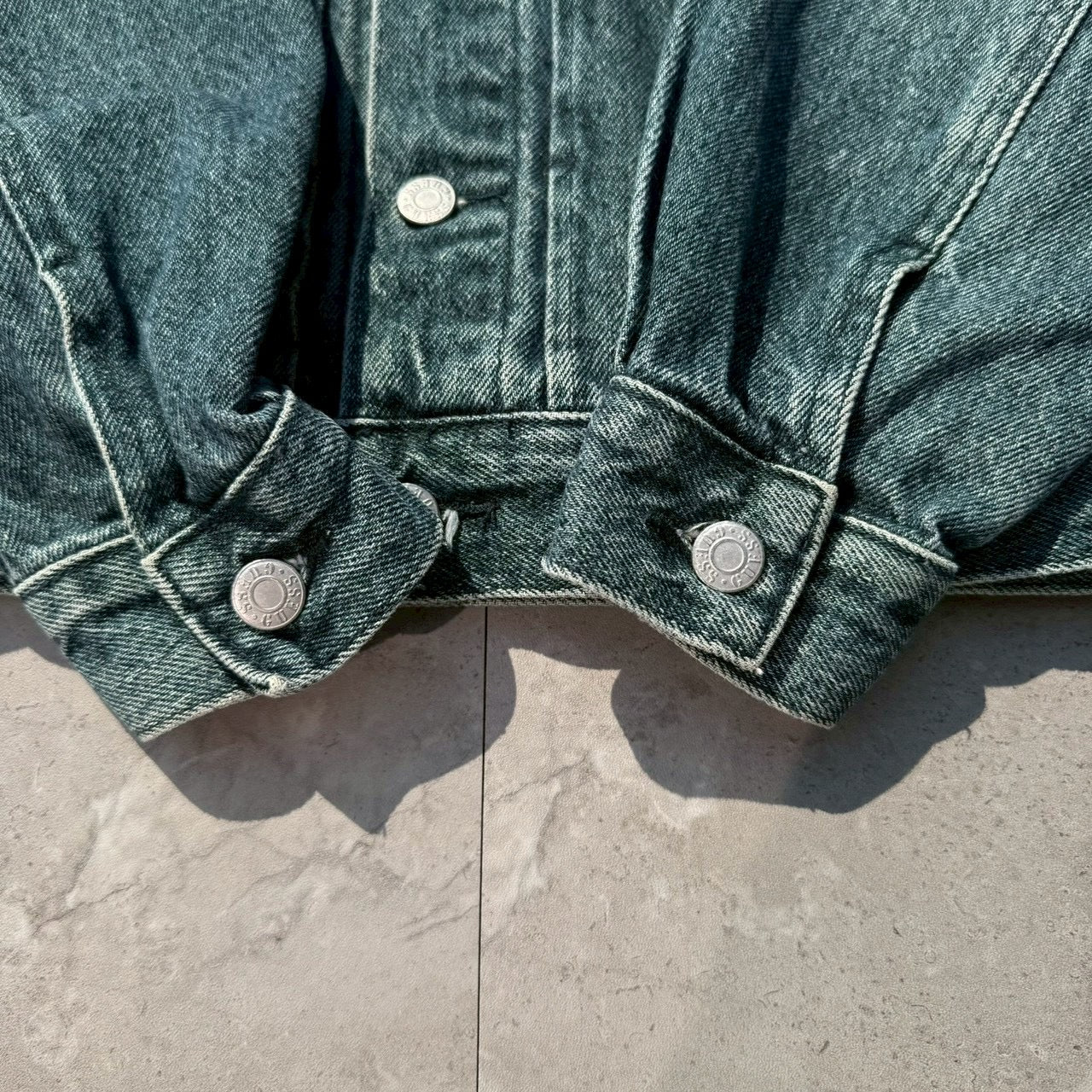 90s Guess Made in USA Dark Blue Denim Jacket