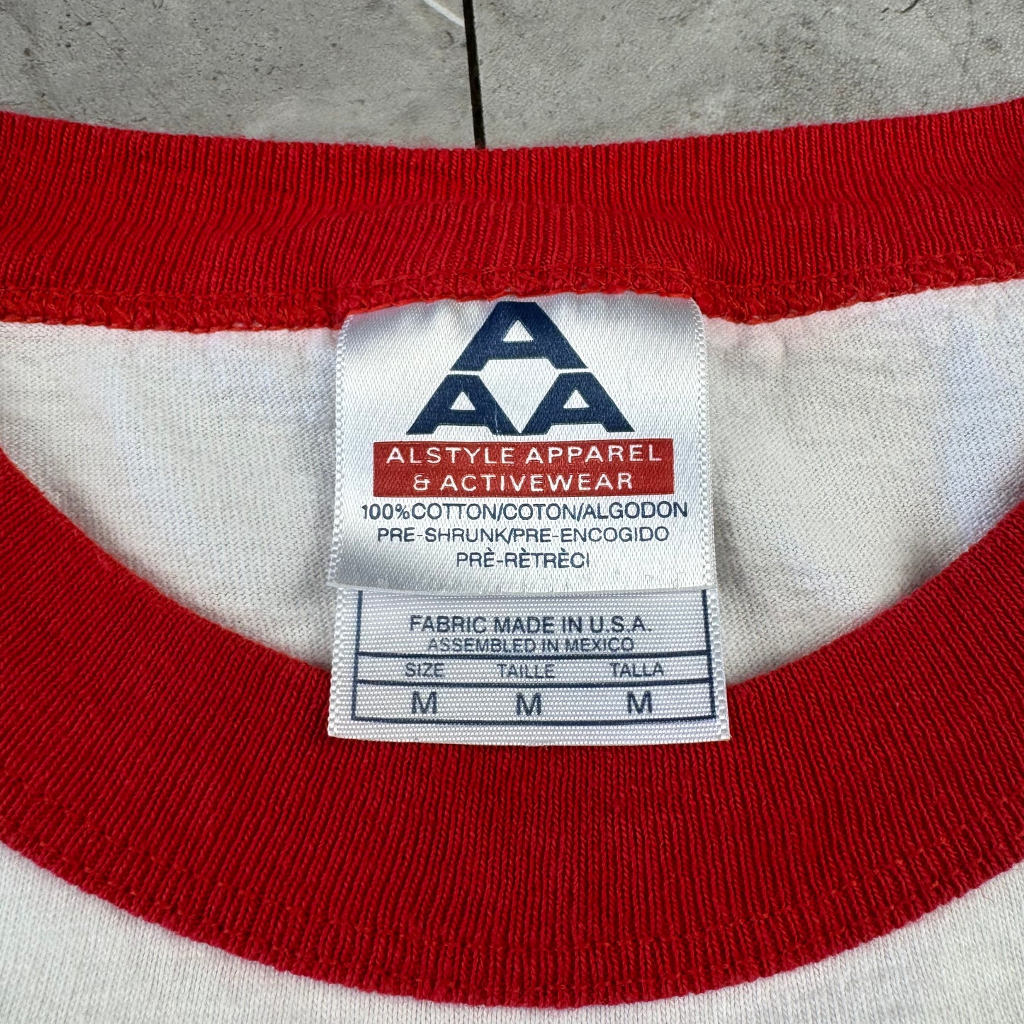 90s-00s AAA Miller High Life White & Red Ringer T-Shirt