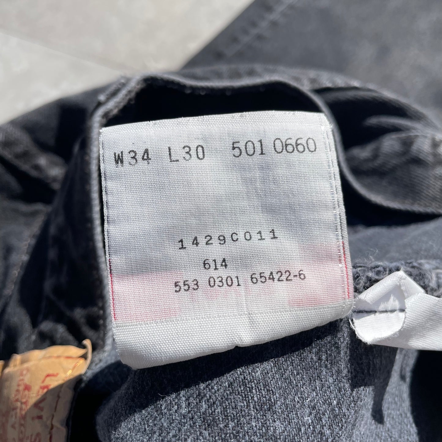 90s Levi's 501 Made in USA Black Denim 34x30