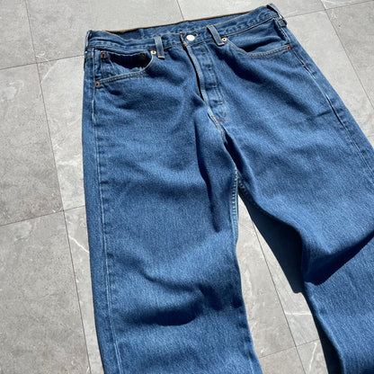 90s Levi's 501xx Made in USA Cropped Denim 34x38