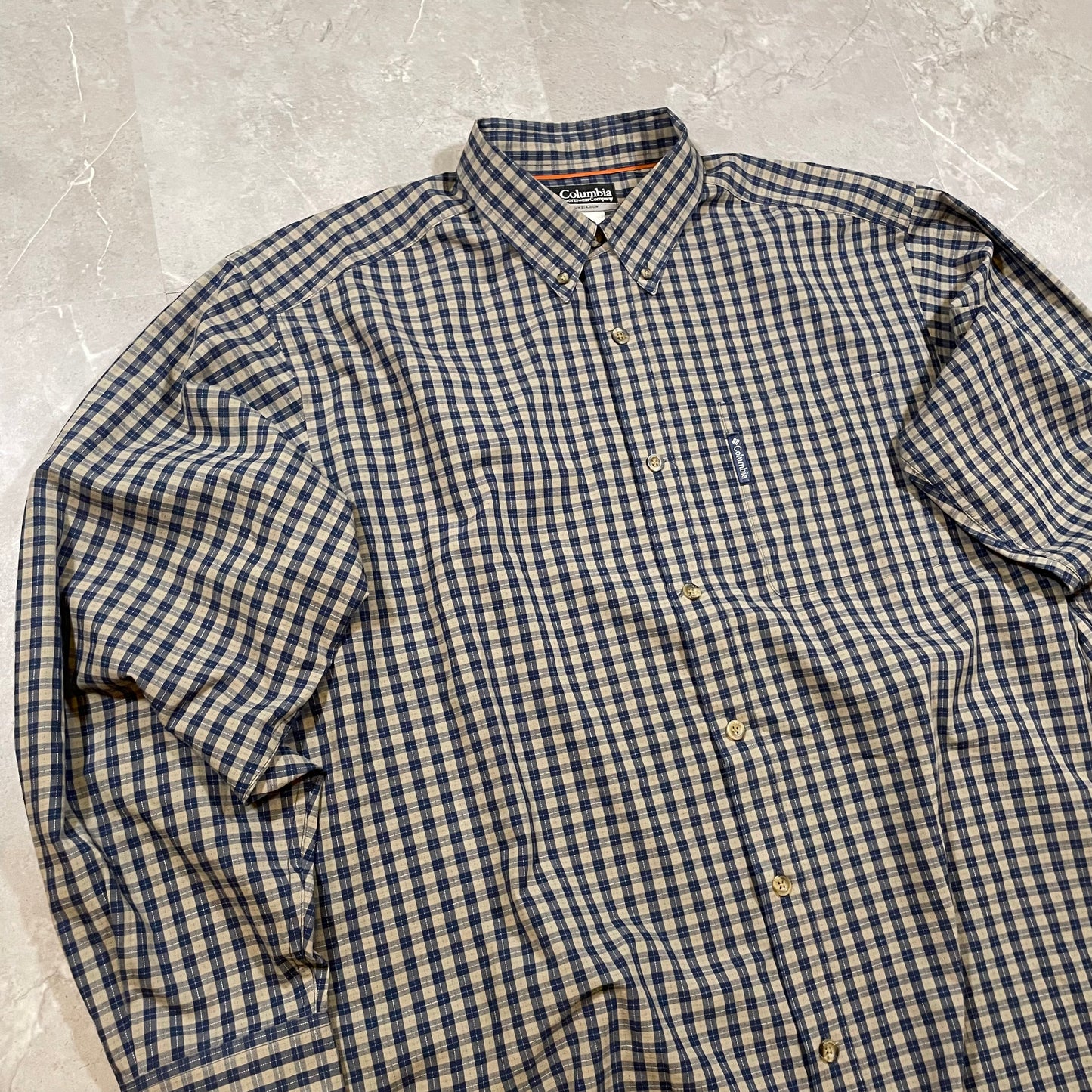 00s Columbia Checkered Button Down Shirt