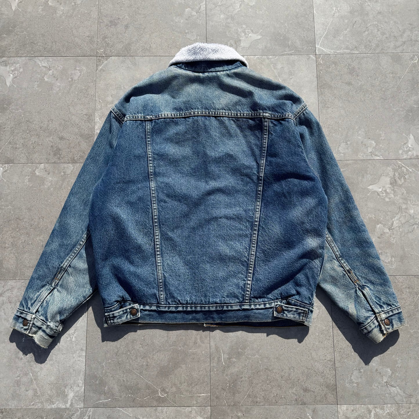 90s Levi's Made in USA Pile Lined Denim Jacket