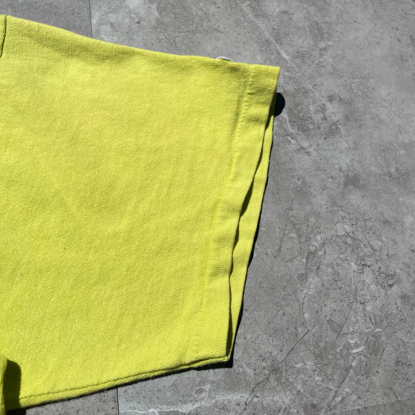 80s Champion Made in USA Neon Yellow T-Shirt