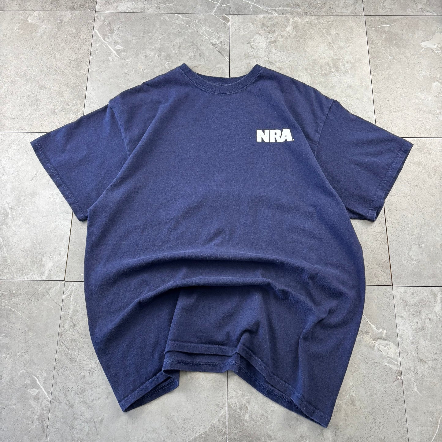 00s Unknown NRA National Rifle Association Navy T-Shirt