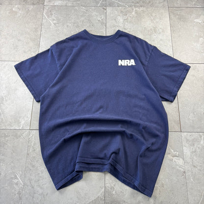 00s Unknown NRA National Rifle Association Navy T-Shirt
