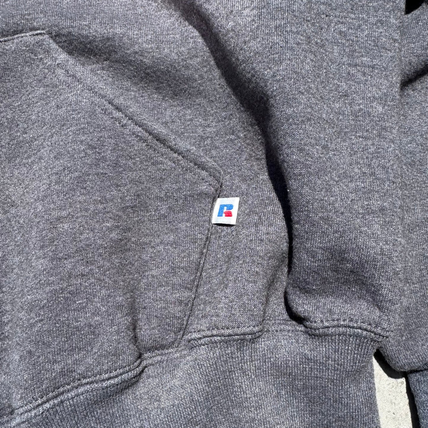 Russell Athletic Zip-Up Gray Hoodie KiiChain Clothing