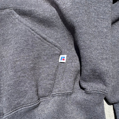 Russell Athletic Zip-Up Gray Hoodie KiiChain Clothing
