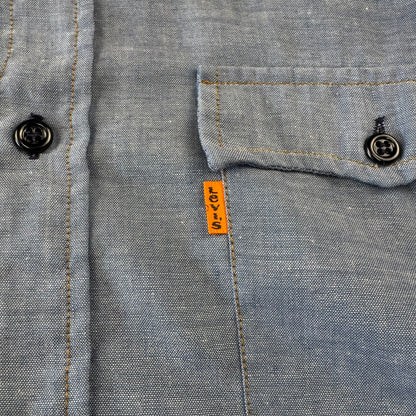 90s Levi's Orange Tab Tiger Embroidered Graphic Dual Pocket Shirt