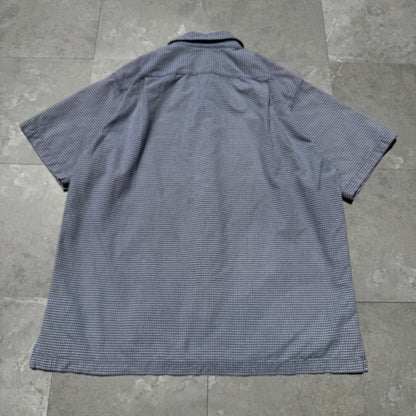 90s-00s Ralph Lauren Adams Cotton Blue Checkered Open Collar Shirt KiiChain Clothing