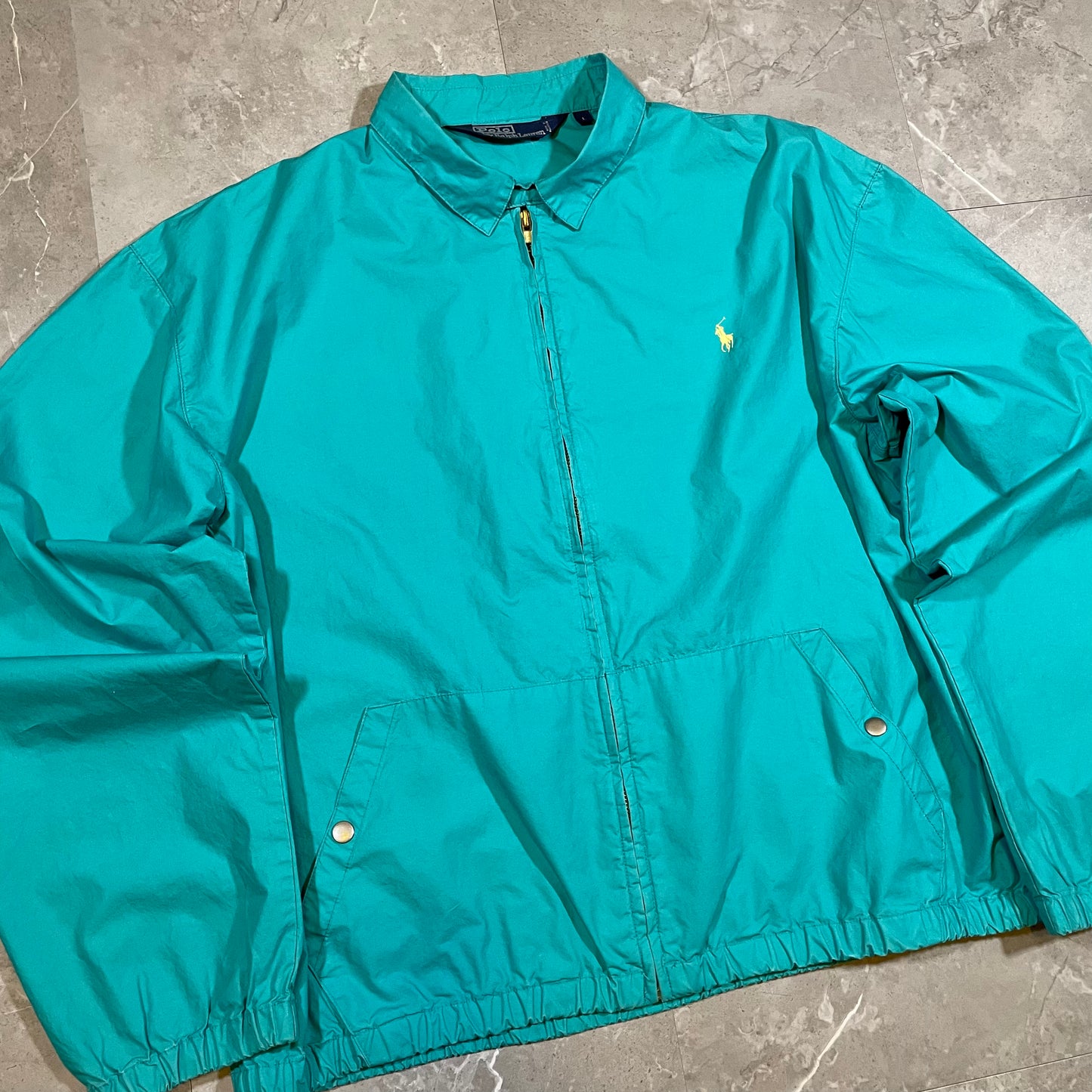 80s Ralph Lauren Turquoise Swing Top Jacket