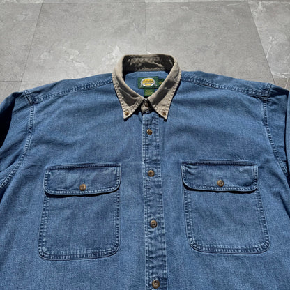 90s Cabela's Denim Elbow Patch Shirt KiiChain Clothing