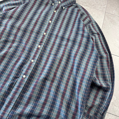 00s Ralph Lauren “Blaire” Striped-Checkered Button Down Shirt