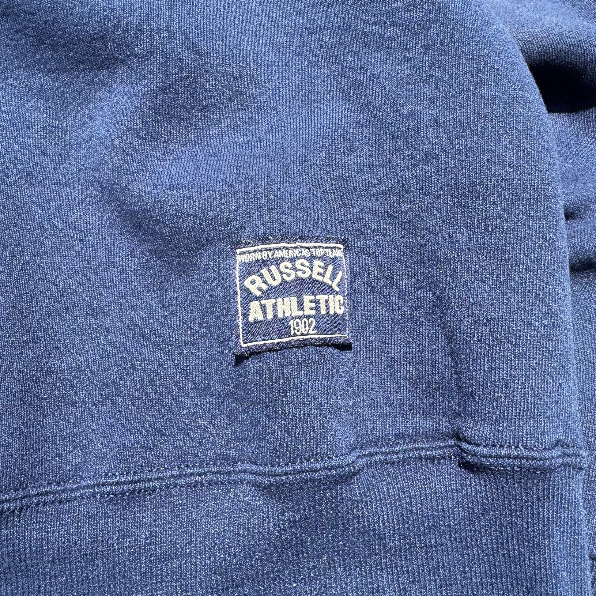90s Russell Athletic Made in USA Half-Zip Polo Sweatshirt KiiChain Clothing
