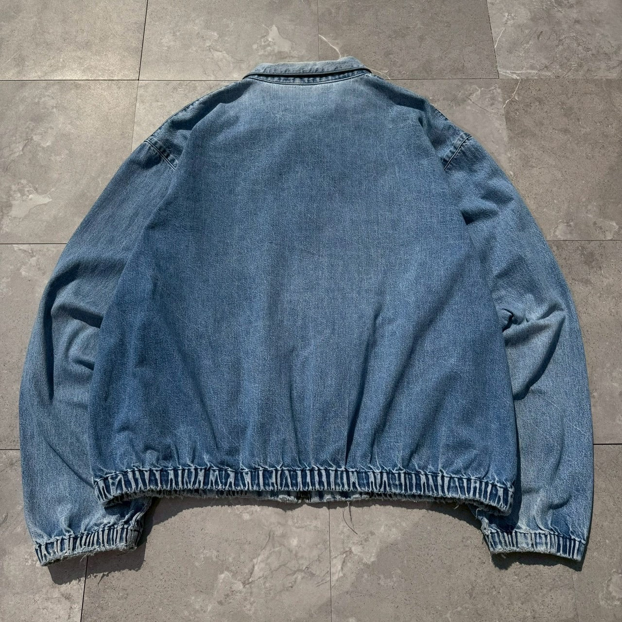 80s-90s Ralph Lauren Light Blue No-Pony Denim Swing Top Jacket