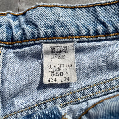 90s Levi's 550 Made in USA Denim 34x30