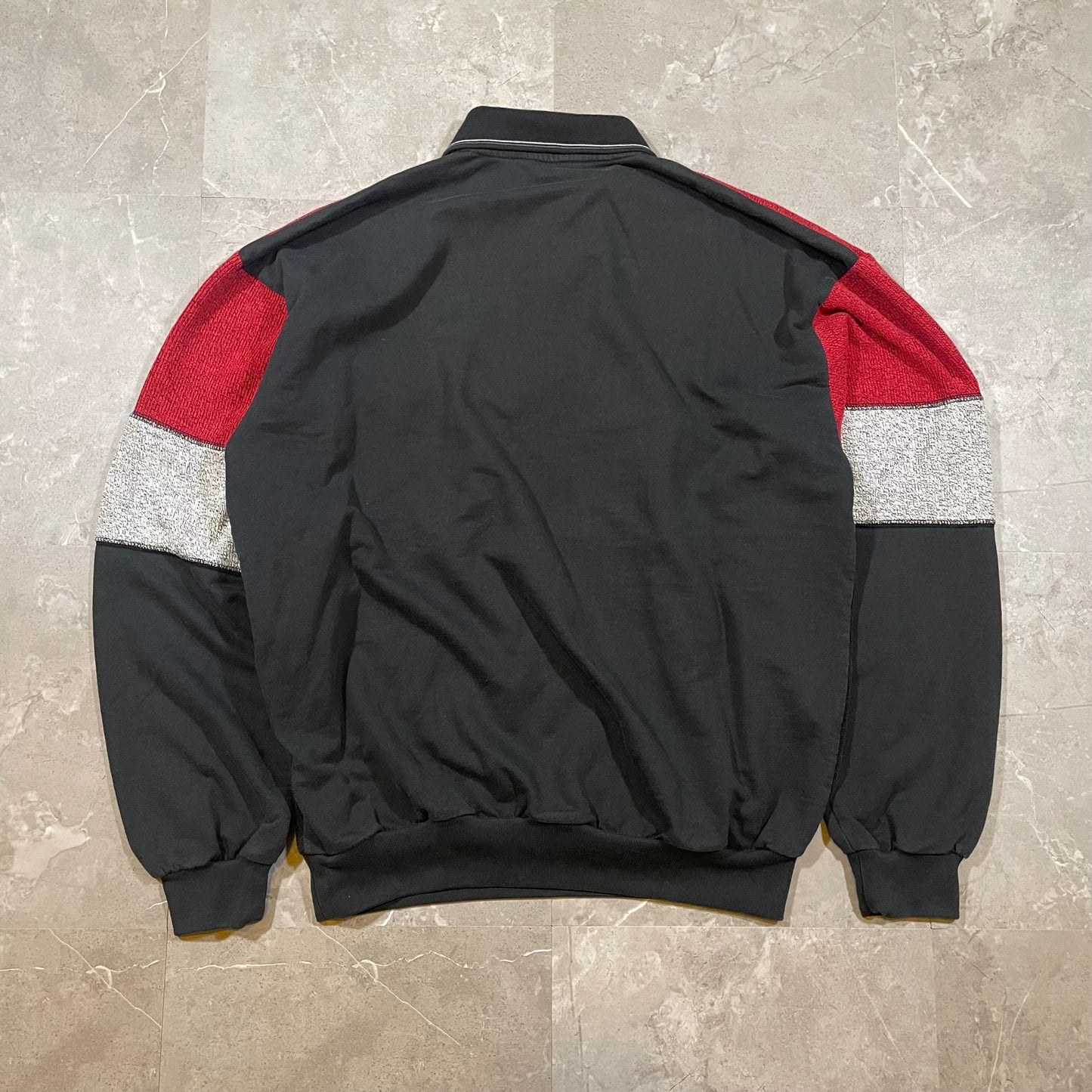 90s LD Sport Color-Block Polo Sweater