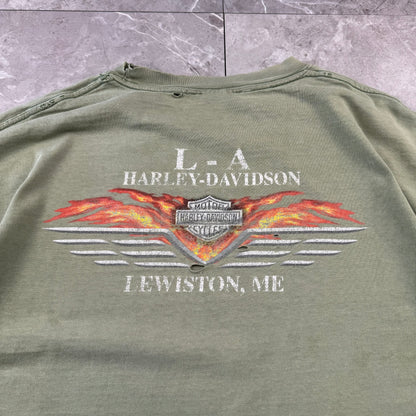 00s Unknown Harley Davidson Faded & Thrashed Graphic T-Shirt