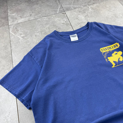 90s-00s Gildan La Guenze Cantillon C’est Bon Blue Graphic T-Shirt