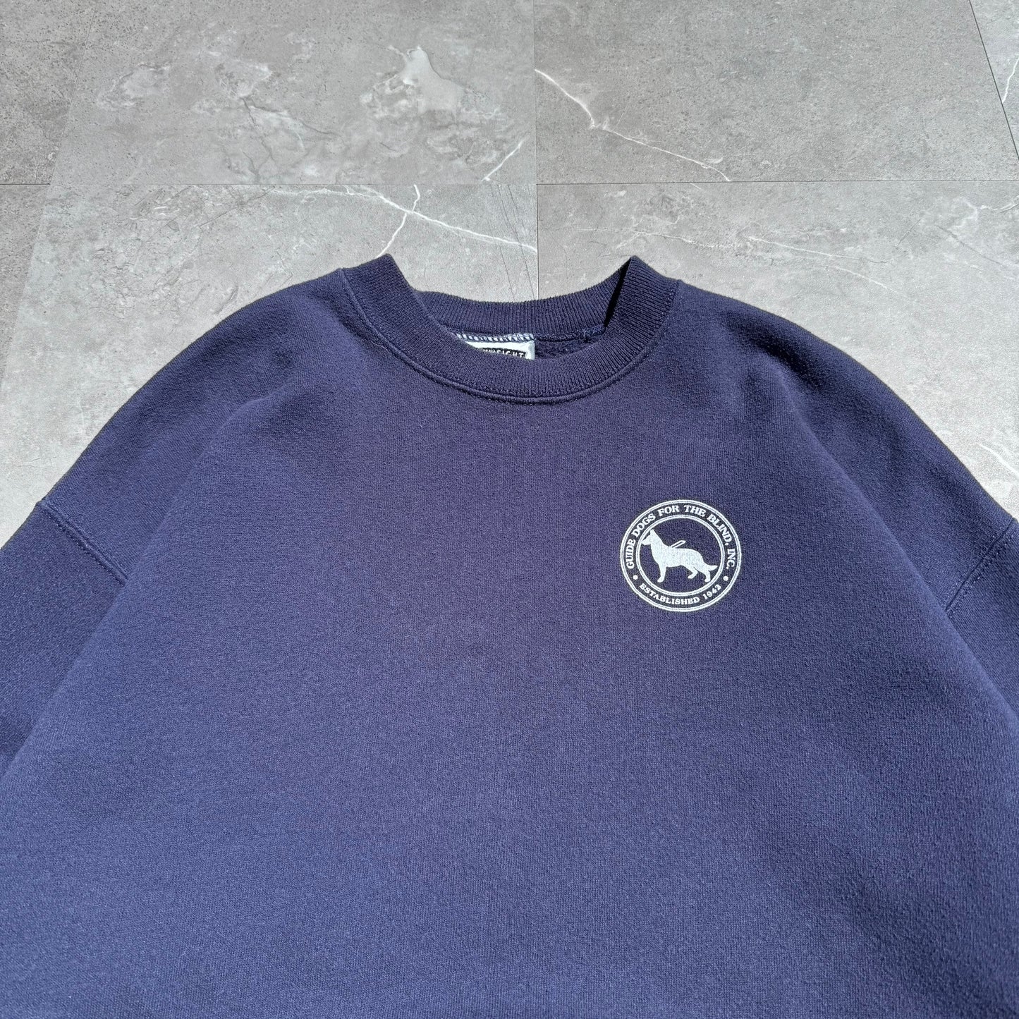 90s Lee Made in USA Guide Dog Logo Sweatshirt KiiChain Clothing