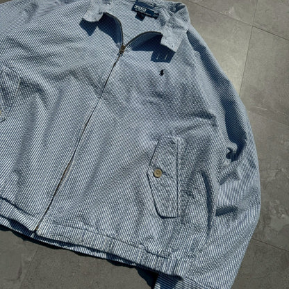 00s Ralph Lauren Rare Seersucker Light Weight Harrington Jacket