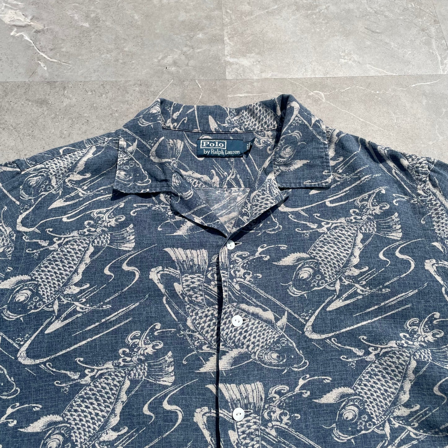 90s Ralph Lauren Koi Hawaiian Shirt