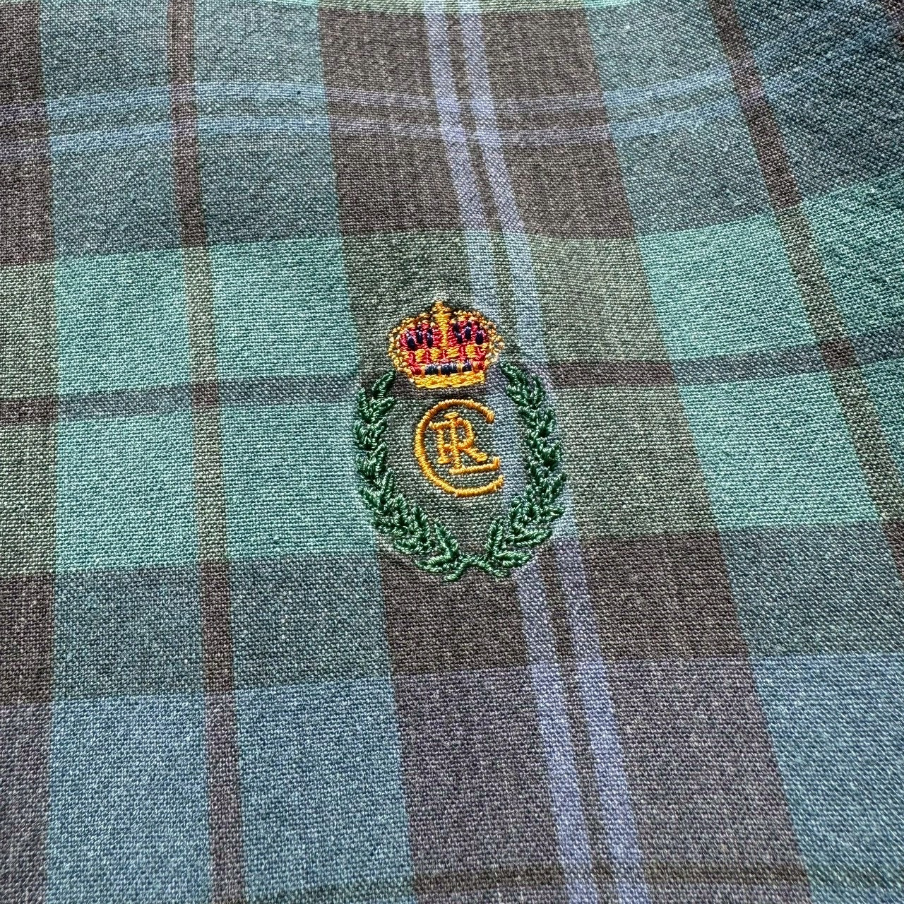 80s Chaps Ralph Laure Checkered Fleece Lined Jacket