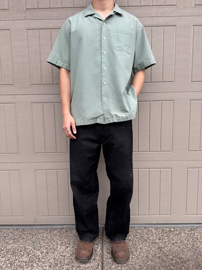 00s Polo by Ralph Lauren Rare Sage Green Open Collar Shirt