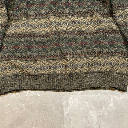 90s Dockers’ Olive Design Knitted Sweater