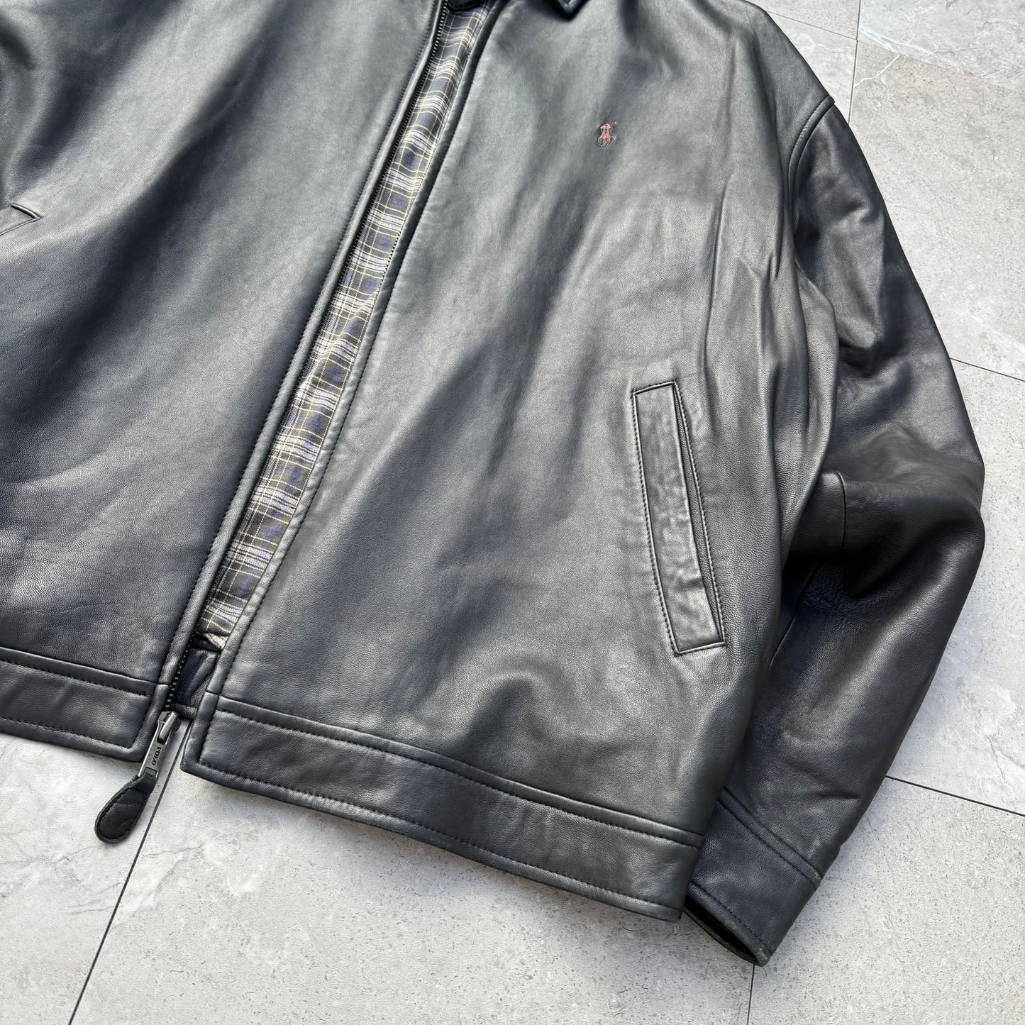 Ralph Lauren Black Leather Jacket