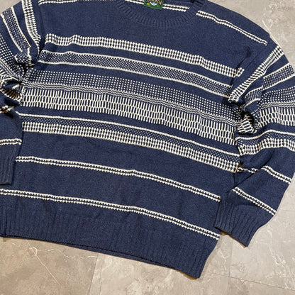 90s Jantzen Made in USA Navy Design Knit