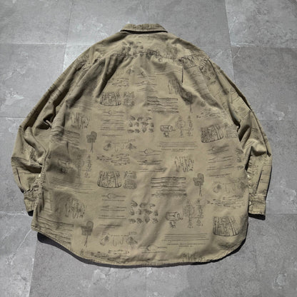 90s Nautica Fishing Graphic Shirt KiiChain Clothing