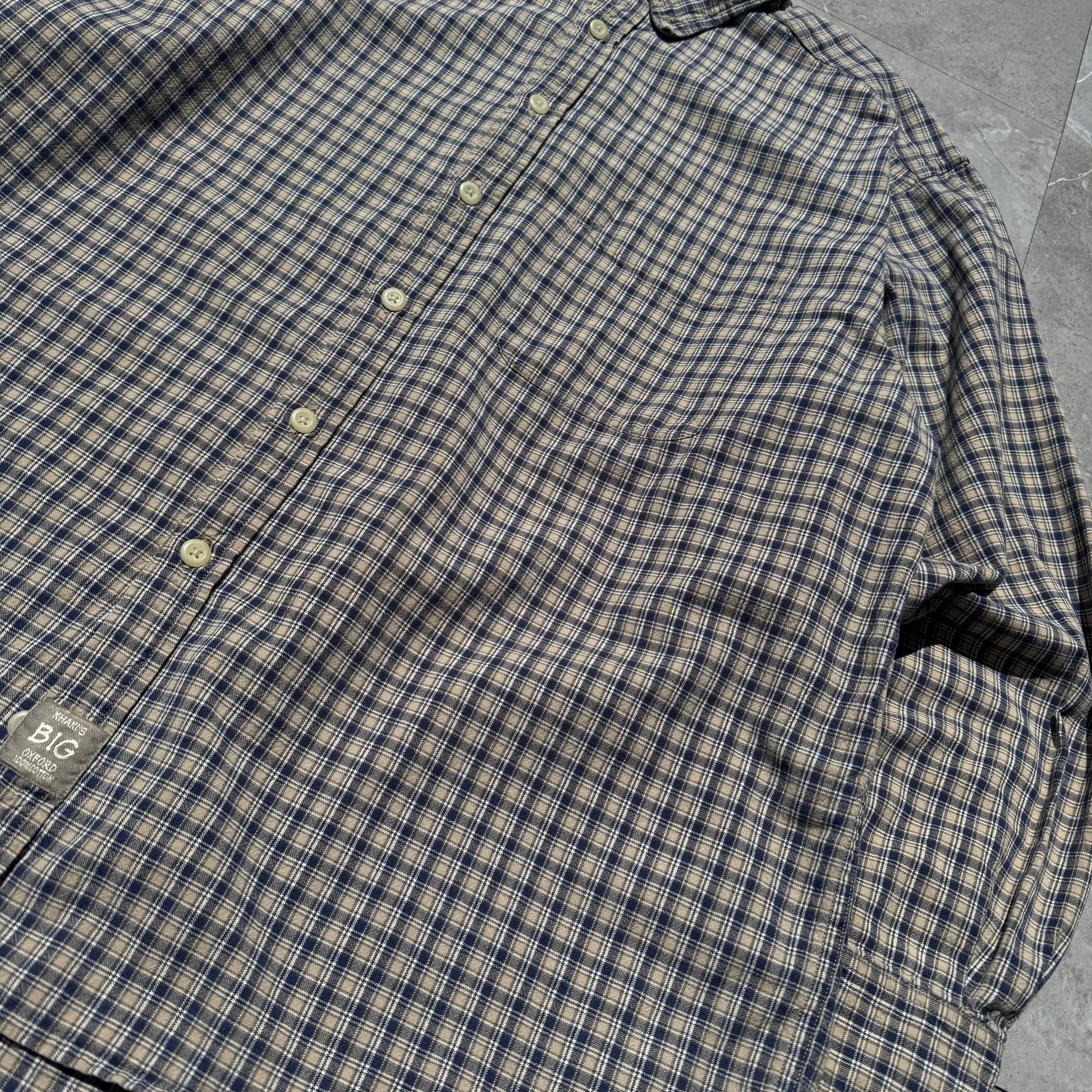 90s-00s Arrow Khaki’s BIG Oxford Checkered Shirt KiiChain Clothing