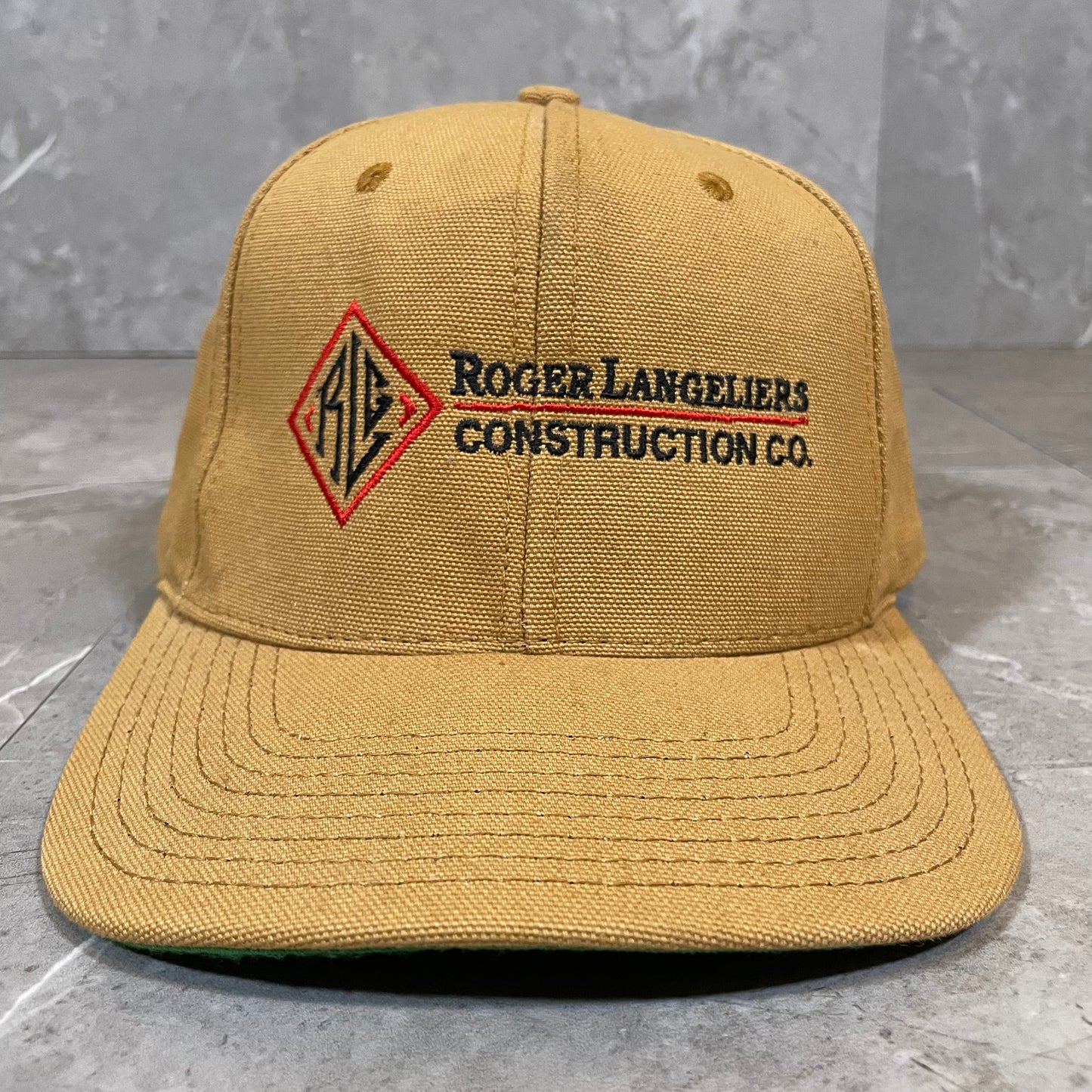 90s Roger Langeliers Construction Co. Made in USA SnapBack