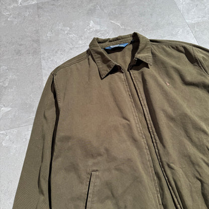 90s Polo by Ralph Lauren Brown/Olive Green Cotton Swing Top Jacket
