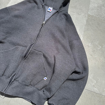 Russell Athletic Zip-Up Gray Hoodie KiiChain Clothing