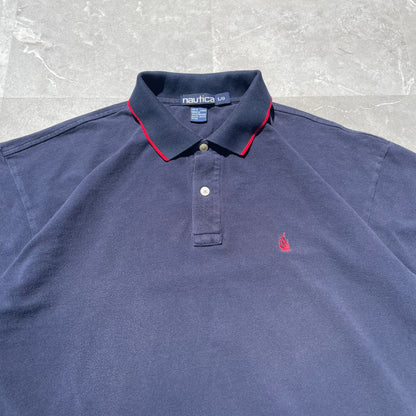 90s Nautica Made in Canada Navy Polo Shirt