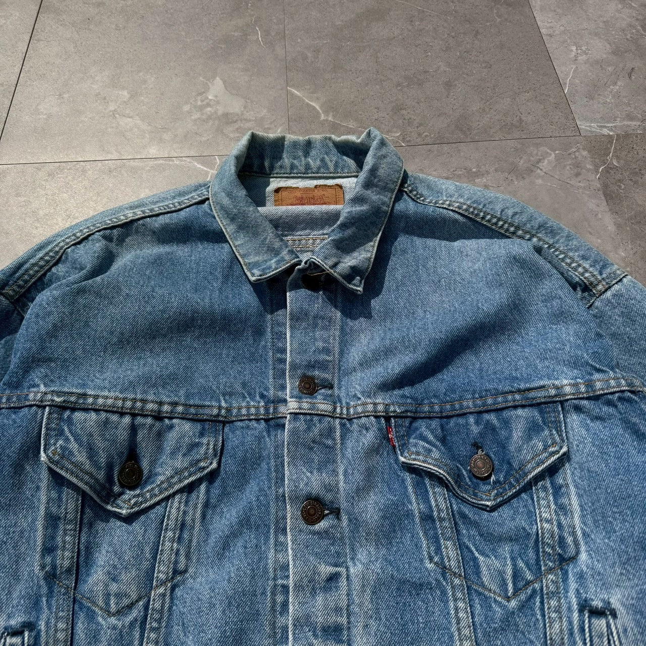 80s-90s Levi's 70507 Type III Made in USA Light Blue Denim Jacket