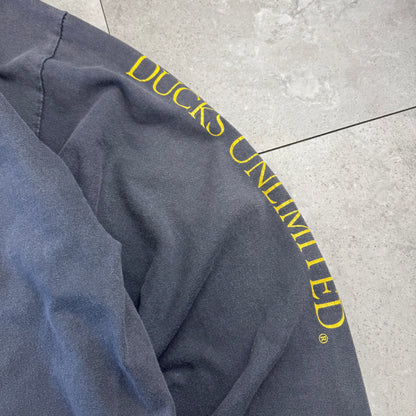 90s-00s Alstyle Ducks Unlimited Dog Graphic Long Sleeve Tee