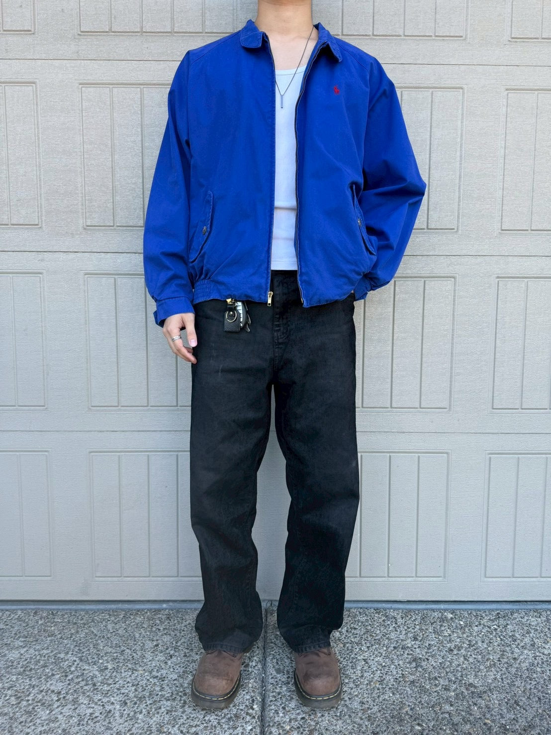 90s Ralph Lauren Blue Harrington Jacket