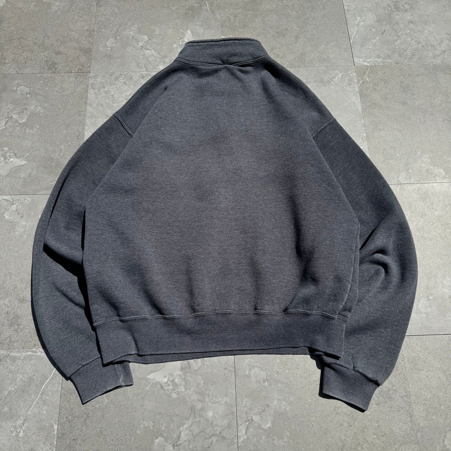 90s Russell Athletic Half-Zip Dark Gray Sweatshirt KiiChain Clothing