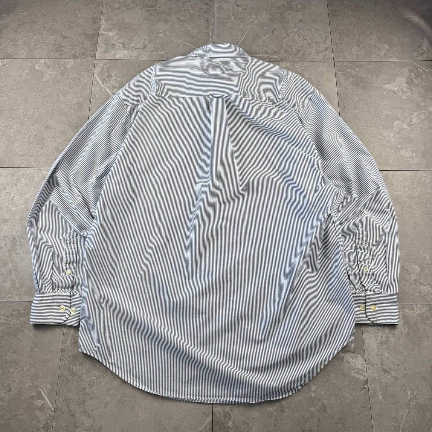 90s Old Gap Light Blue Striped Button Down Shirt